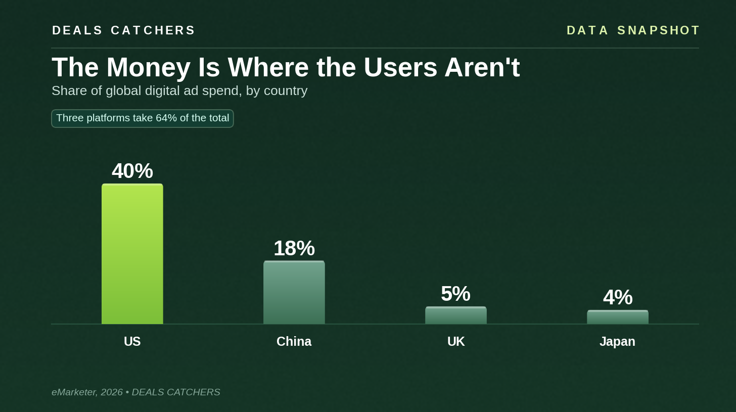 The money is where the users aren't