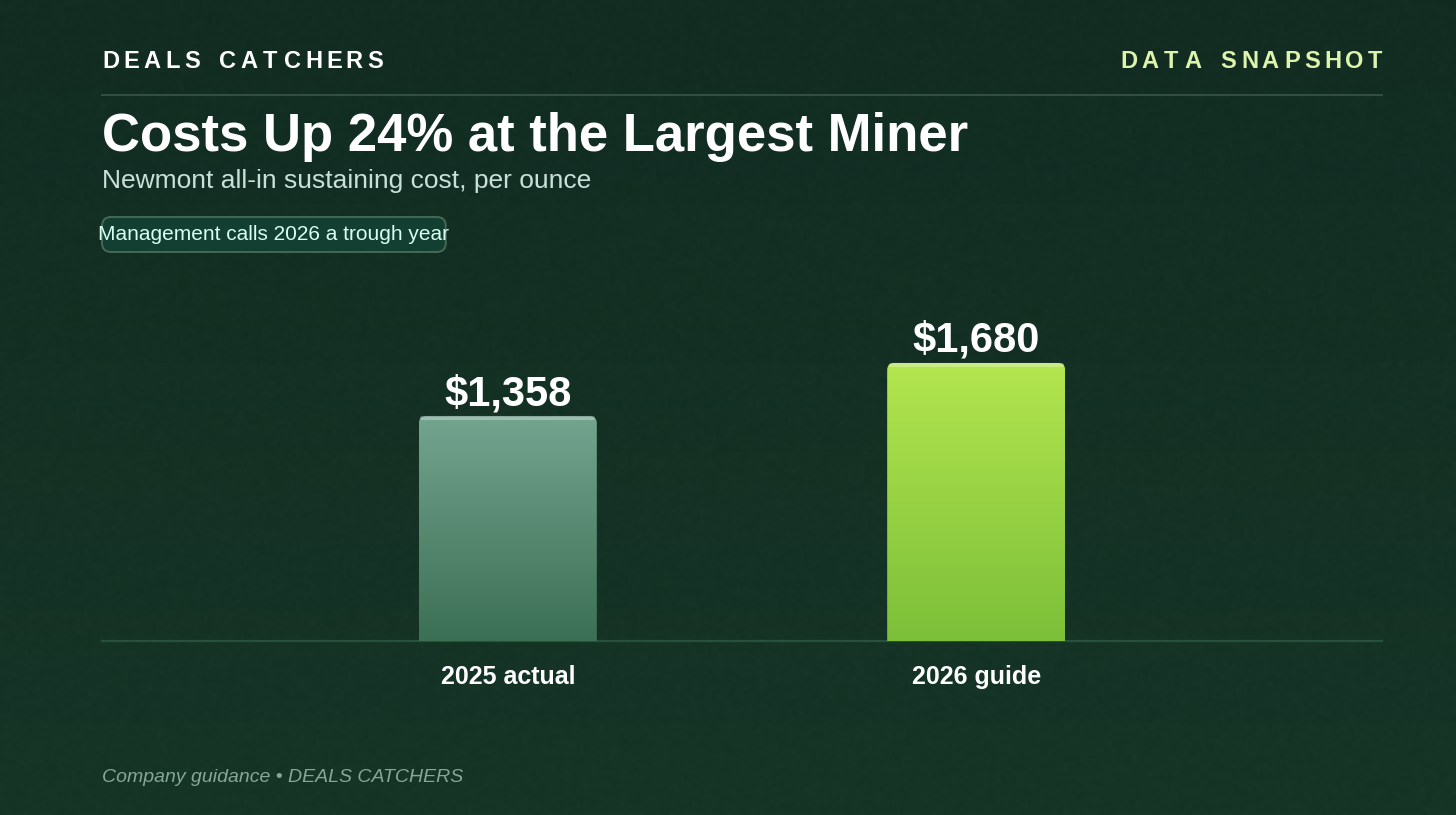 Costs up 24% at the largest miner