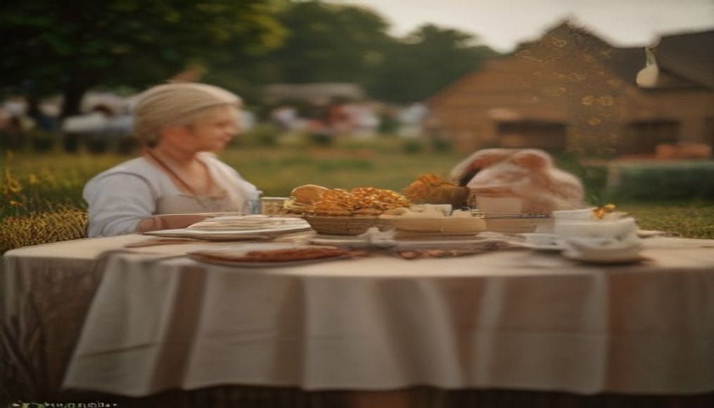 Uczestnicy święta plonów podczas uroczystości dożynkowych