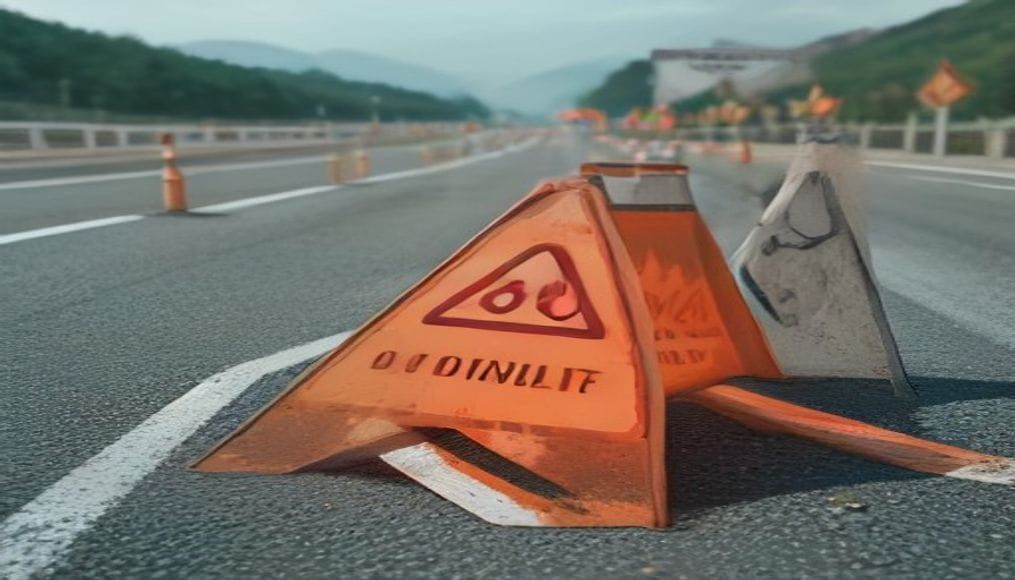 Roboty drogowe na trasie ekspresowej w Wielkopolsce