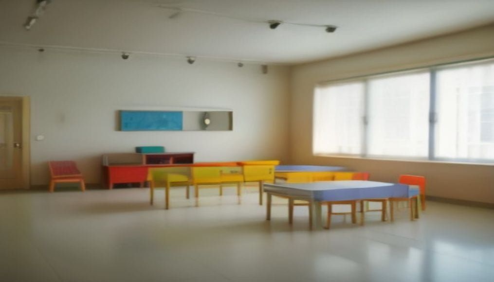 Dzieci i rodzice bawiący się wspólnie w przedszkolu