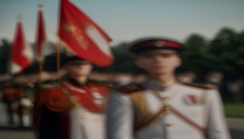 Żołnierze Wojska Polskiego podczas uroczystego apelu