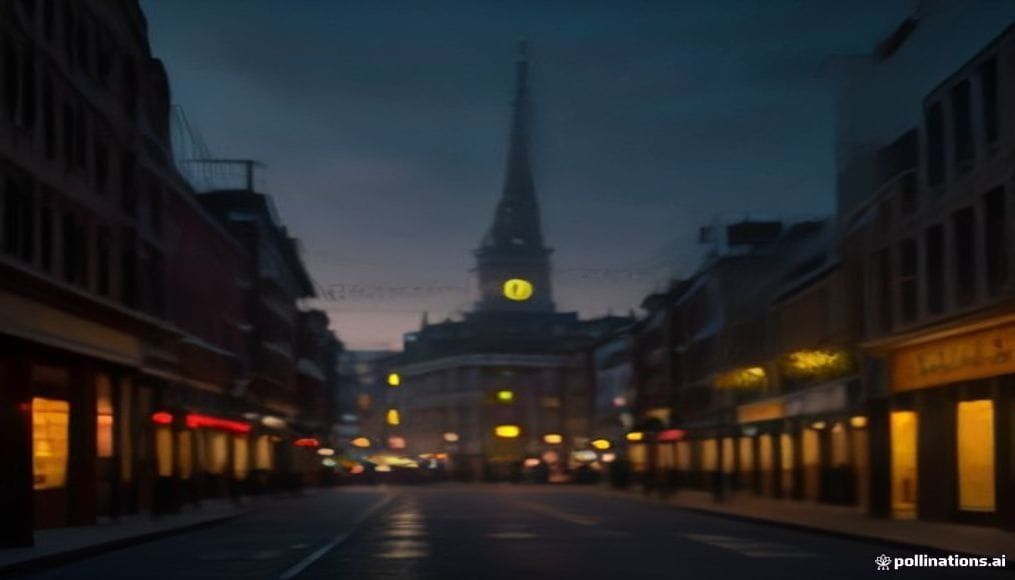 Podświetlony znak apteki nocą we Wrześni