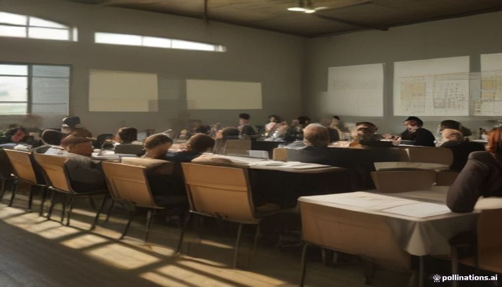 Mieszkańcy planujący lokalną inwestycję w przestrzeni miejskiej