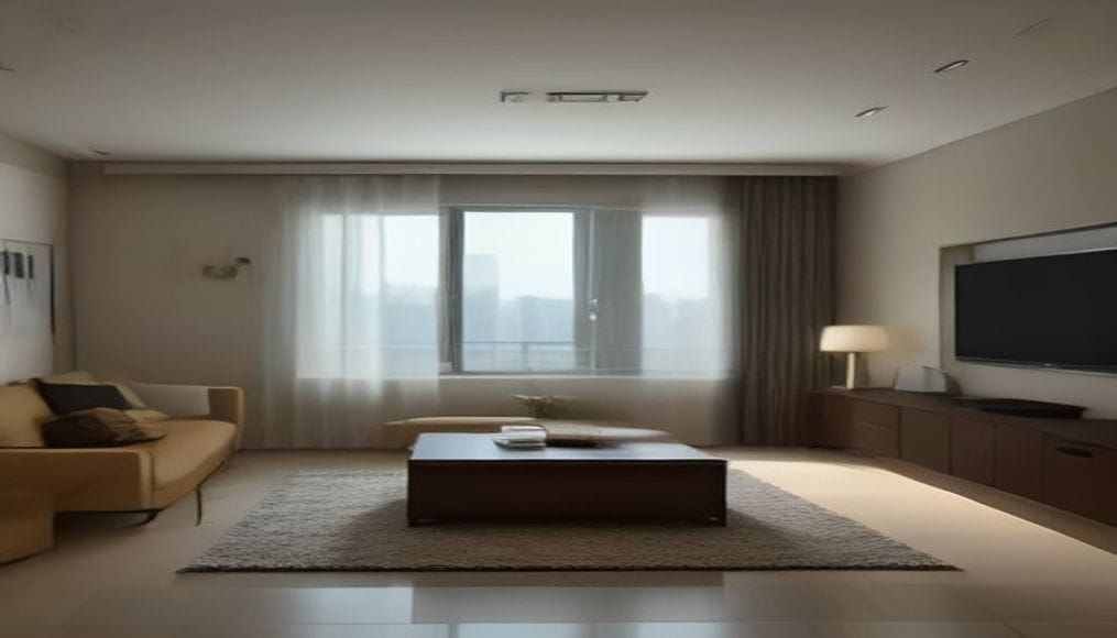 Nowoczesny system smart home w salonie
