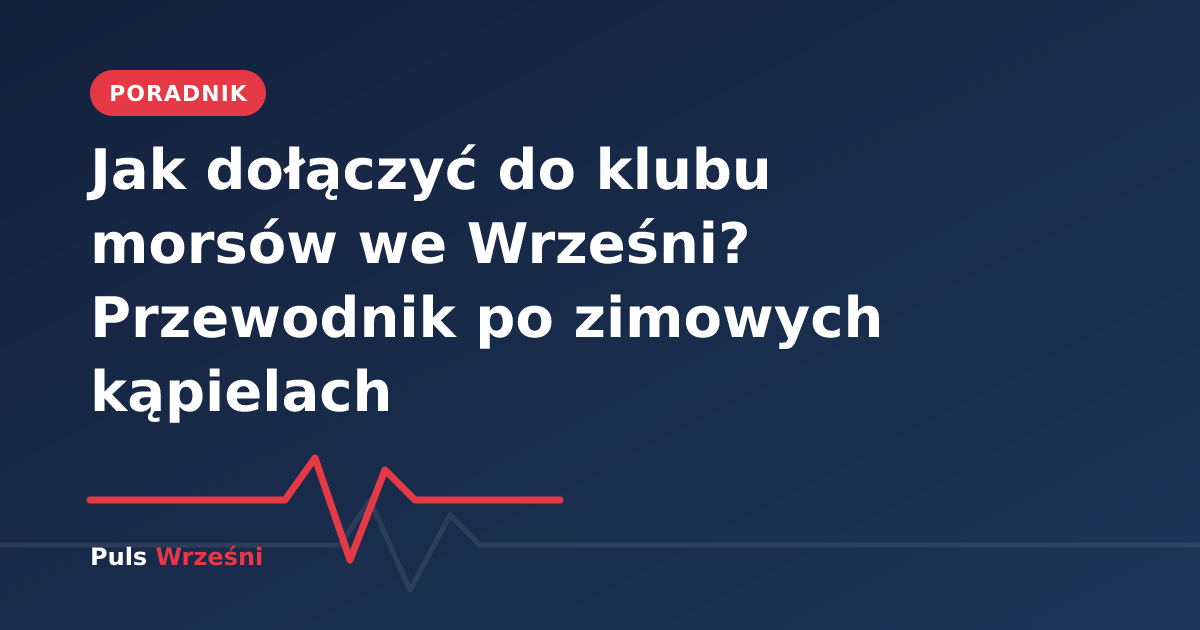 Morsowanie w zimowej scenerii we Wrześni