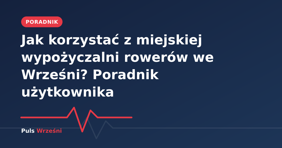 Stacja miejskich rowerów we Wrześni