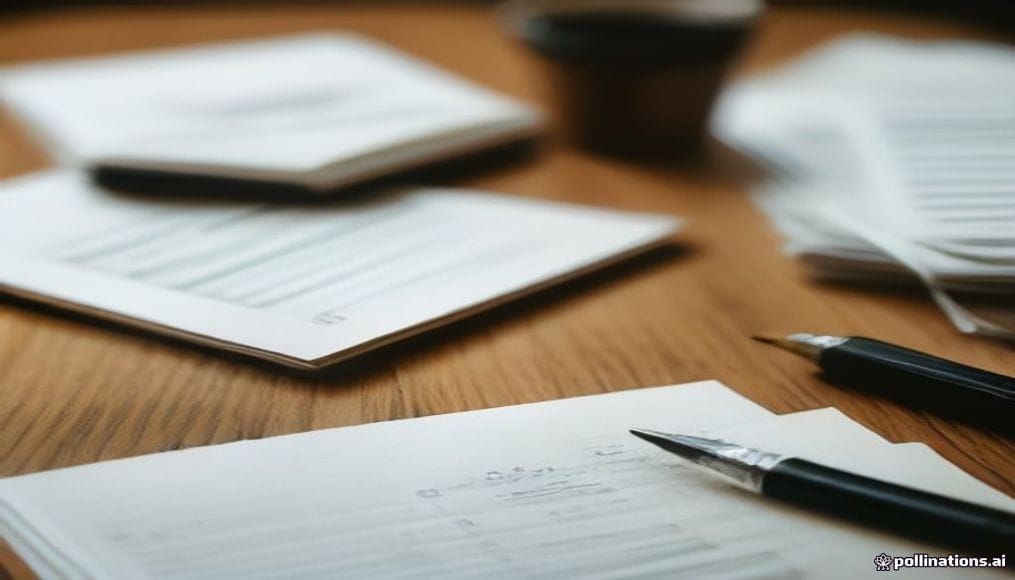 Formularz wniosku o dowód osobisty na biurku w urzędzie we Wrześni