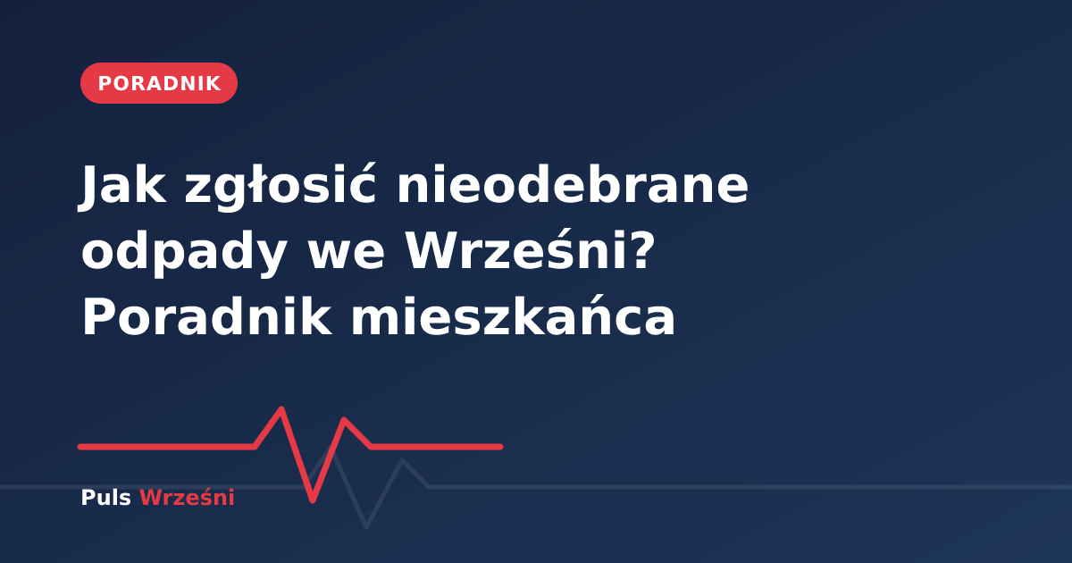 Pojemniki na odpady stojące przy ulicy we Wrześni