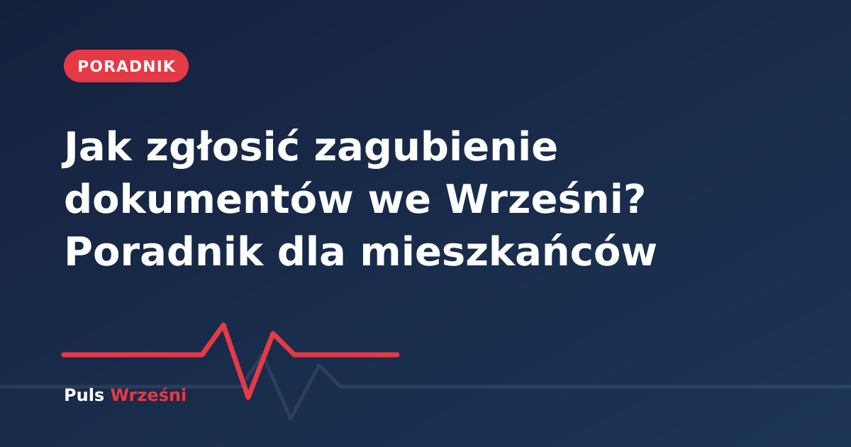 Biurko z dokumentami i notesem jako symbol załatwiania spraw urzędowych we Wrześni