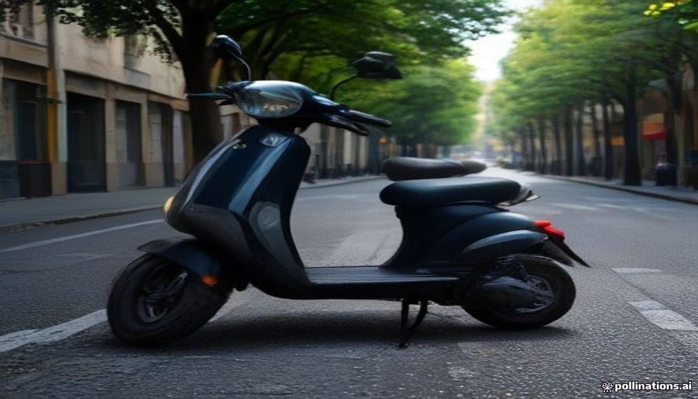 Hulajnoga elektryczna na miejskiej ścieżce rowerowej we Wrześni