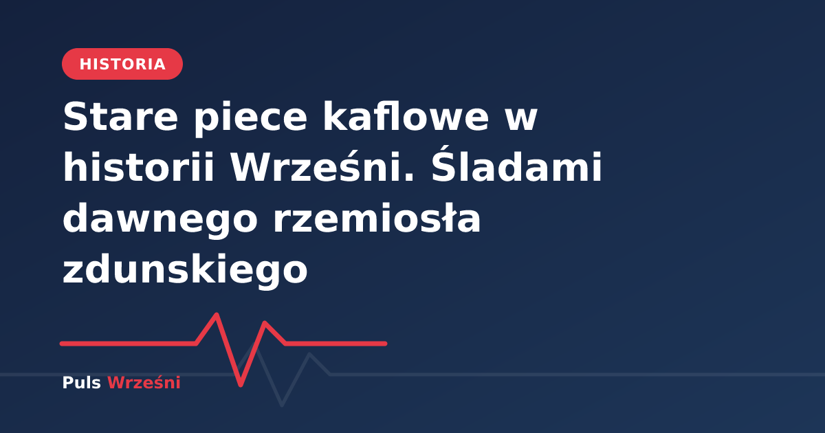Stary piec kaflowy w historycznym wnętrzu