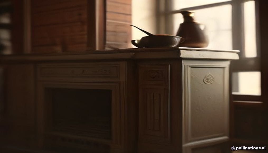Zabytkowy piec kaflowy w historycznym wnętrzu we Wrześni