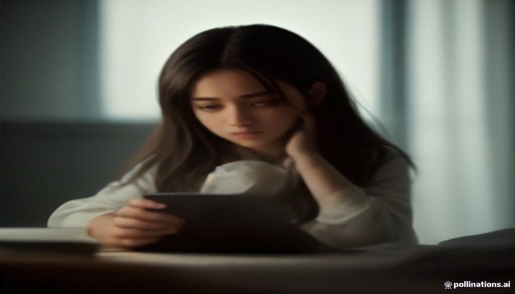 Osoba patrząca z niepokojem na ekran smartfona