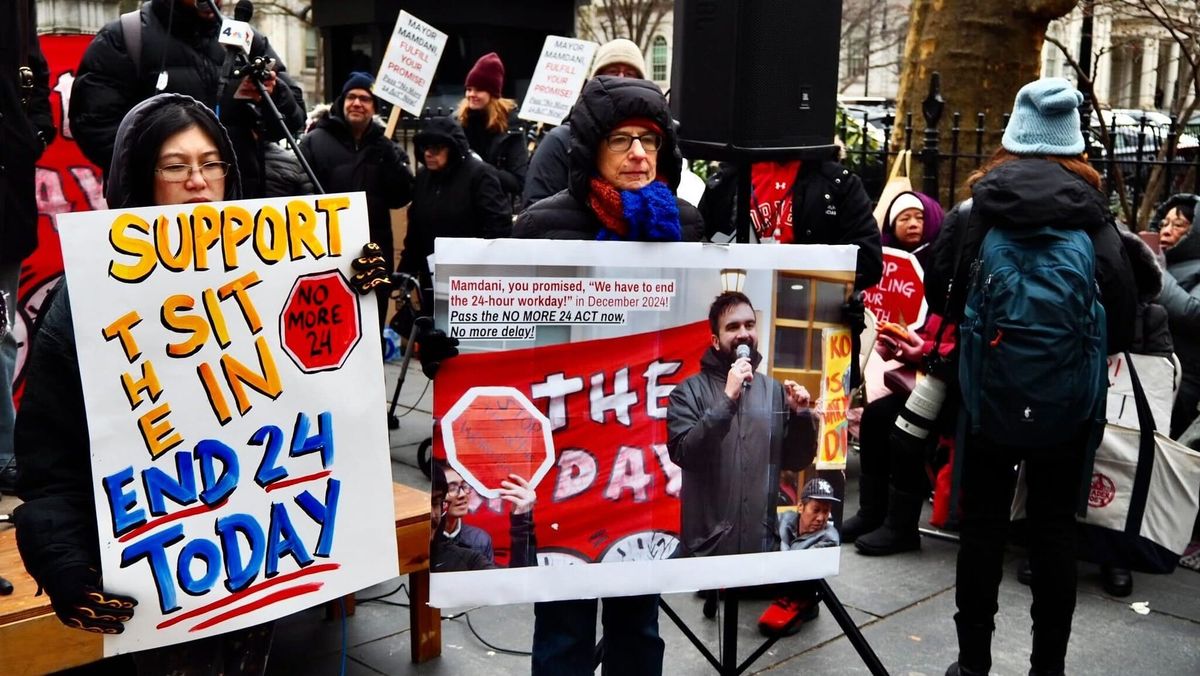 Liberation NYC stands with Home Care Aides! No More 24!