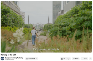 EBA: Develop a multimedia campaign to position the EBA as an attractive place to work