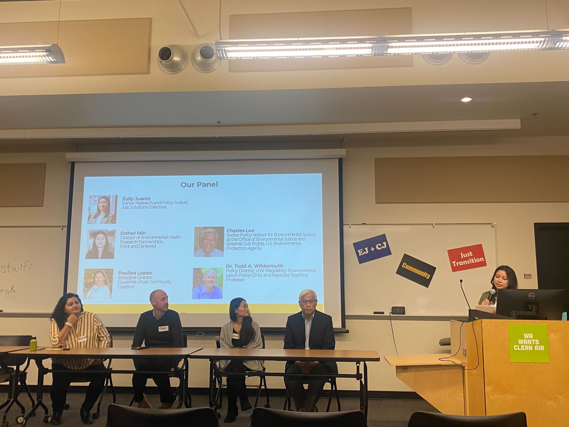 Curbing pollution panel at Front And Centered with Zully Juarez