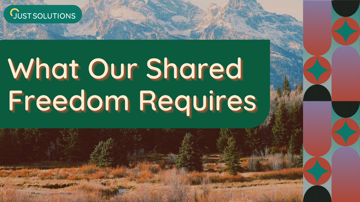Diversity, Democracy, and our Shared Freedom from Just Solutions 250th anniversary