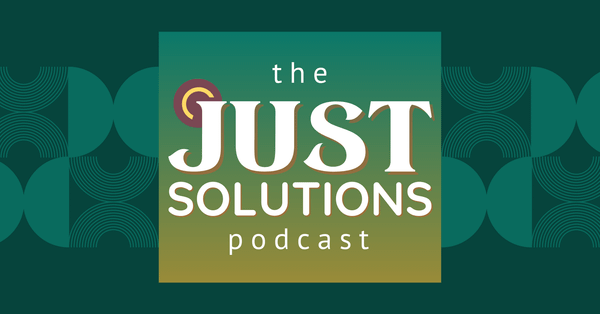 The Just Solutions Podcast logo banner