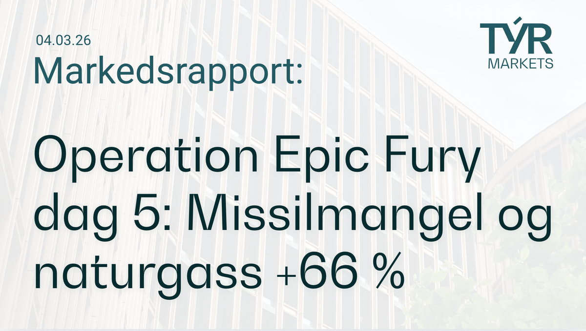 Operation Epic Fury dag 5: Missilmangel og naturgass +66 %