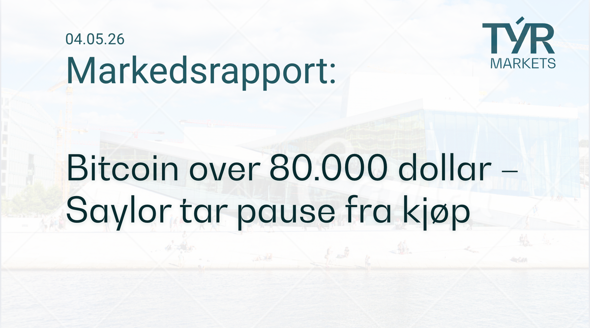Bitcoin over 80.000 dollar – Saylor tar pause fra kjøp