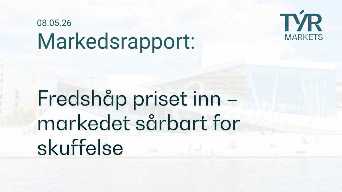 Fredshåp priset inn – markedet sårbart for skuffelse
