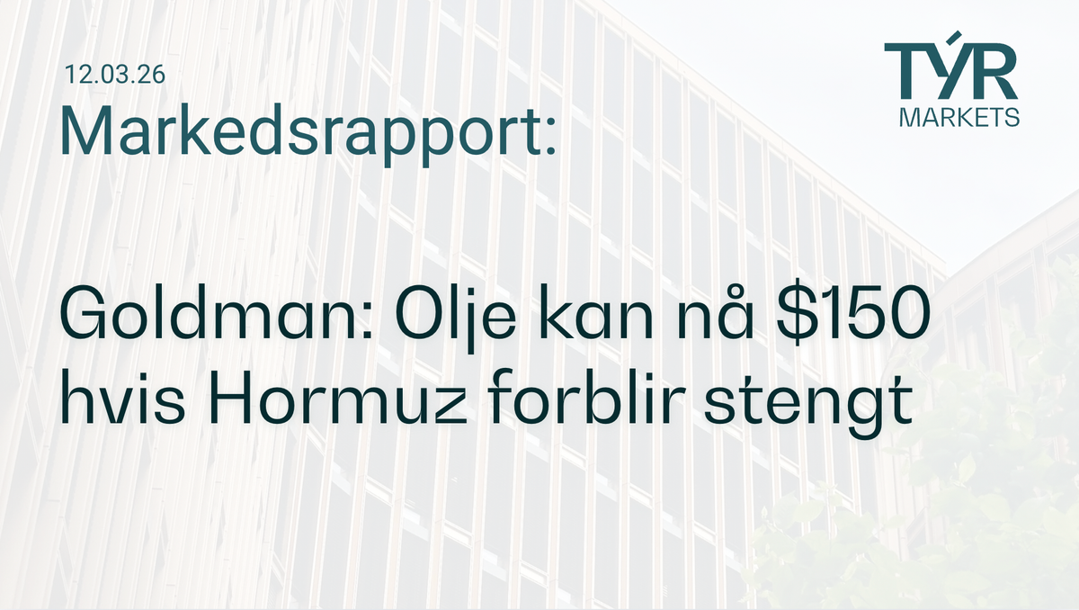 Goldman: Olje kan nå $150 hvis Hormuz forblir stengt
