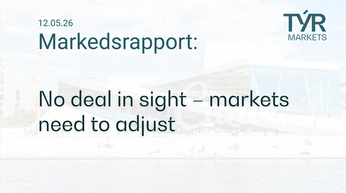 No deal in sight - markets need to adjust
