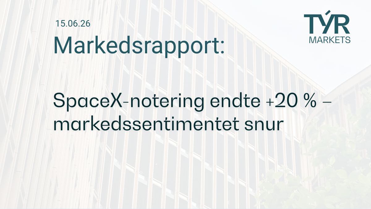 SpaceX-notering endte +20 % – markedssentimentet snur