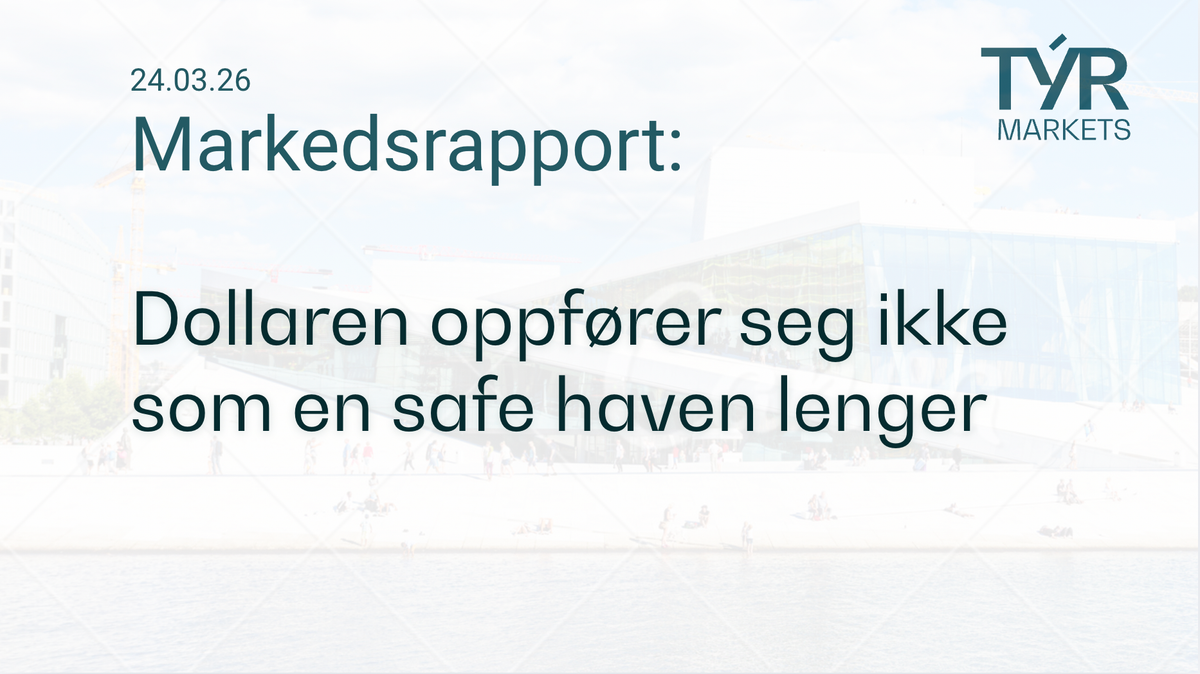 Dollaren oppfører seg ikke som en safe haven lenger