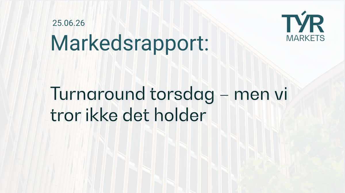 Turnaround torsdag – men vi tror ikke det holder