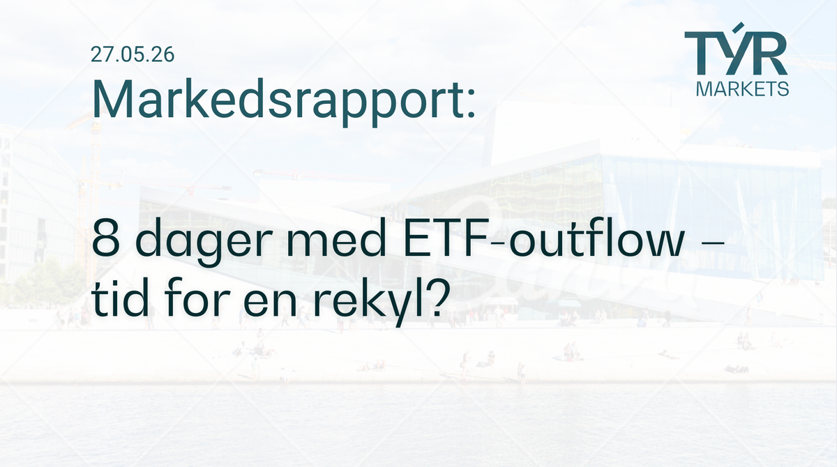 8 dager med ETF-outflow – tid for en rekyl?