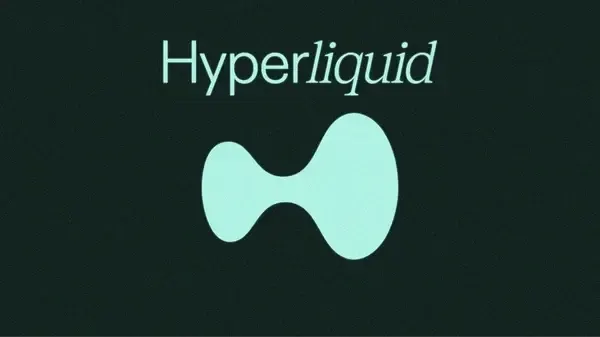 Bilde av Hyperliquid sin logo på en grønn bakgrunn