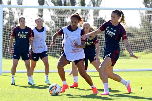 Arsenal Women in training ahead of their Champions League opener v HB Køge