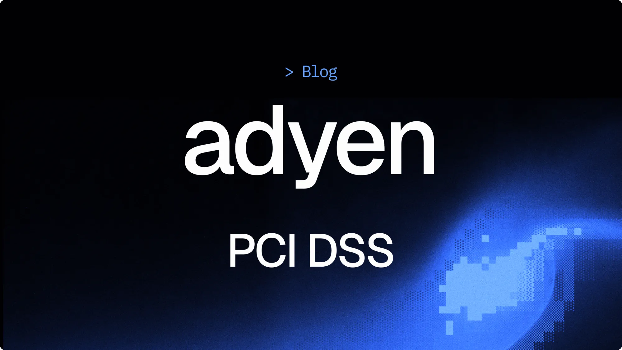 Can you use Adyen for PCI DSS?