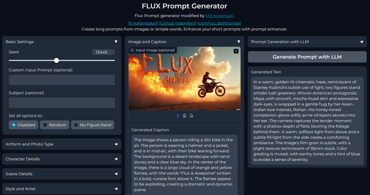 1-Click INSTALL FLUX PROMPT GENERATOR