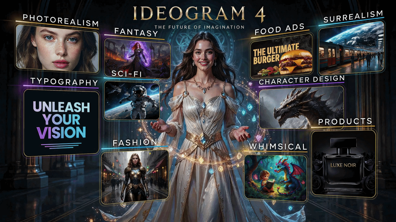 IDEOGRAM 4 THE MOST POWERFUL OPEN-WEIGHT TEXT TO IMAGE AI MODEL