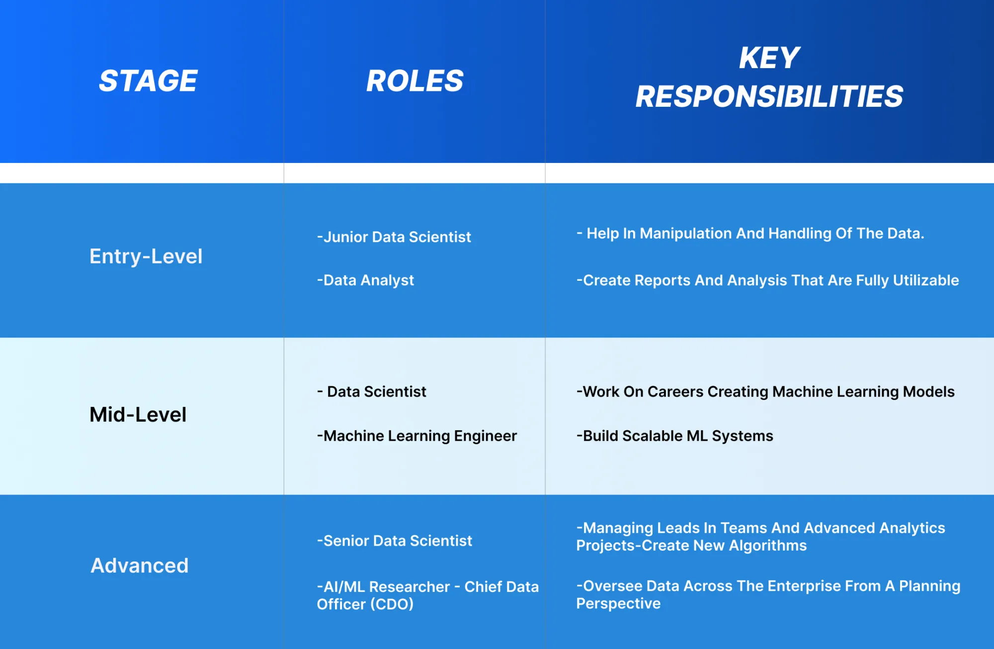 Career Path for Data Scientist