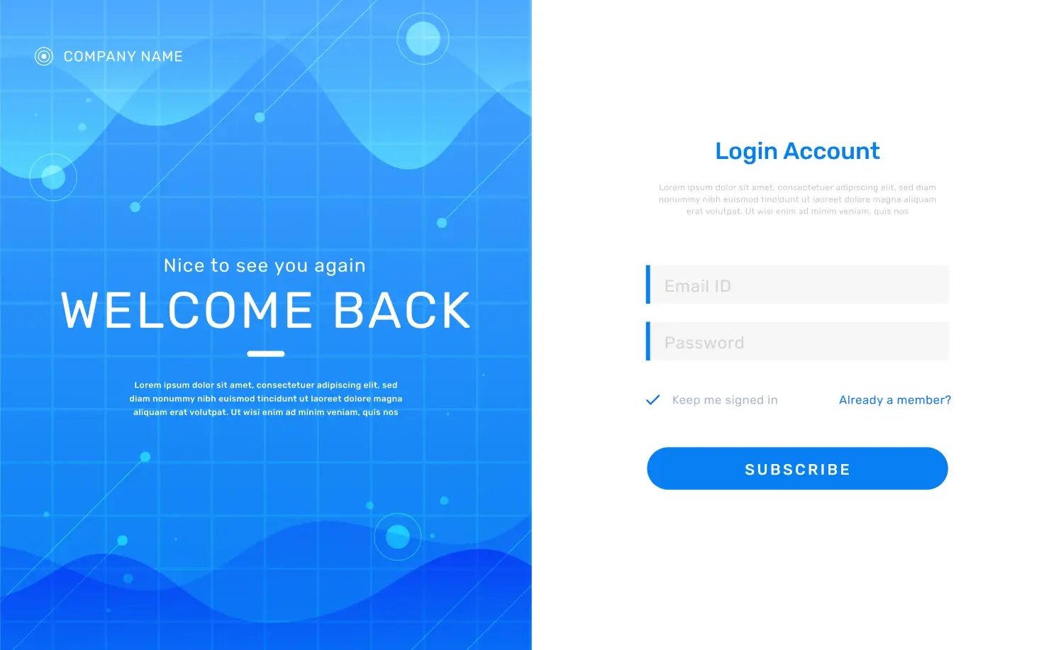 user login system for backend project