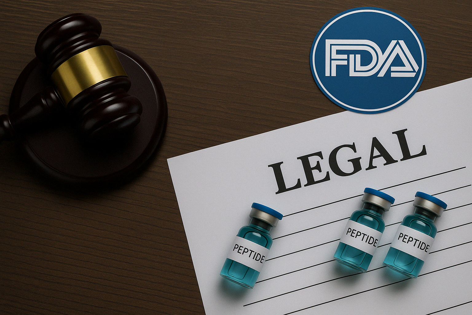 Are Peptides Like BPC-157, CJC-1295, and Ipamorelin Legal? FDA & Global Laws Explained
