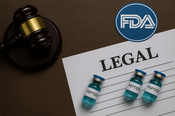 Are Peptides Like BPC-157, CJC-1295, and Ipamorelin Legal? FDA & Global Laws Explained