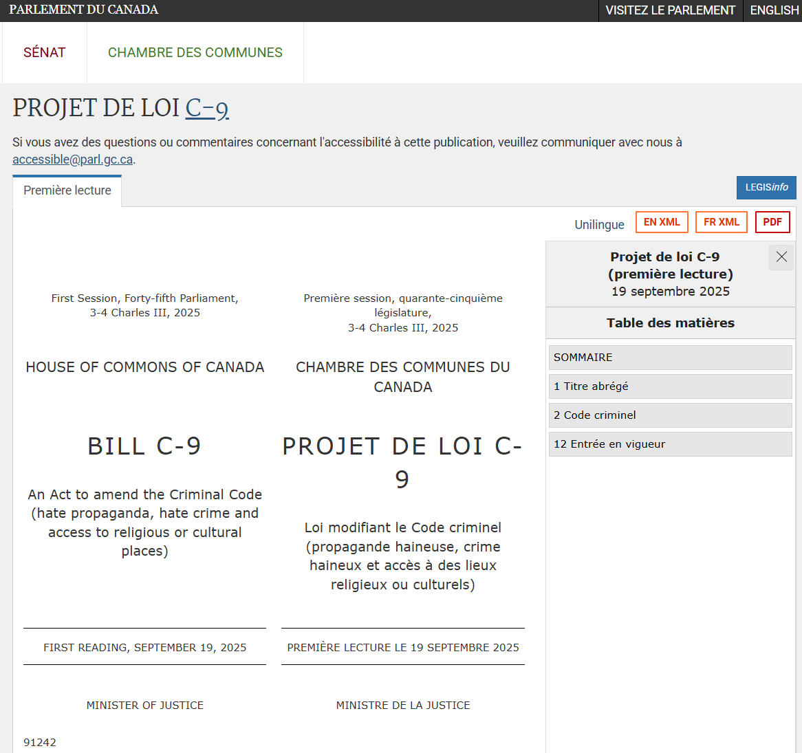 Bill C-9