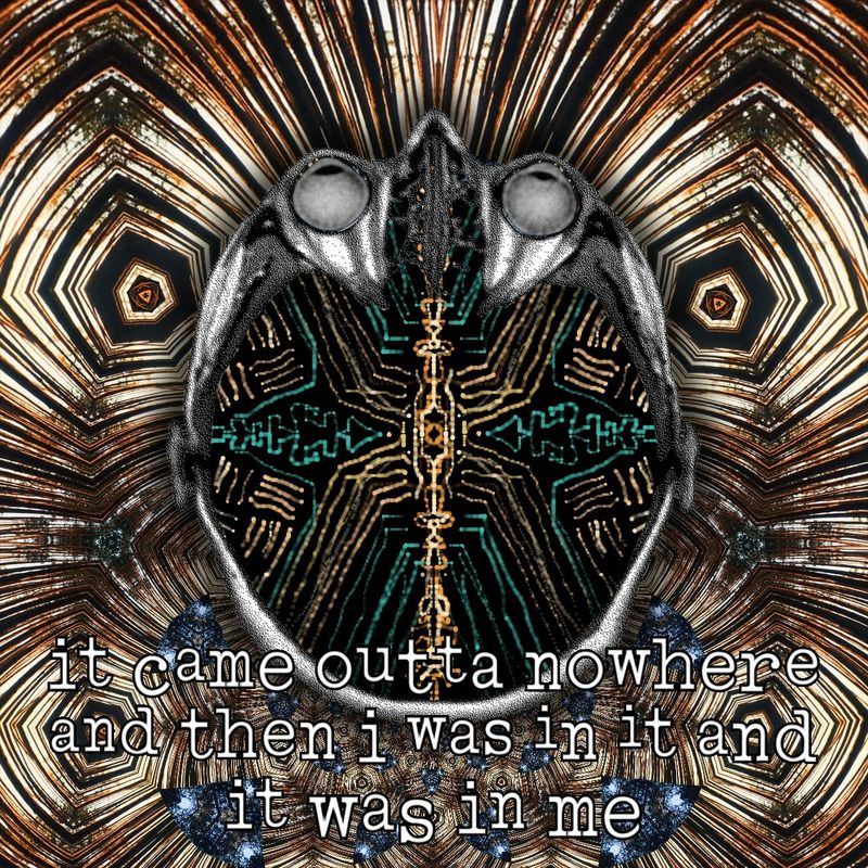 it came outta nowhere
and then i was in it and it was in me