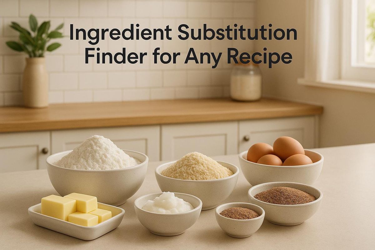 Ingredient Substitution Finder for Any Recipe