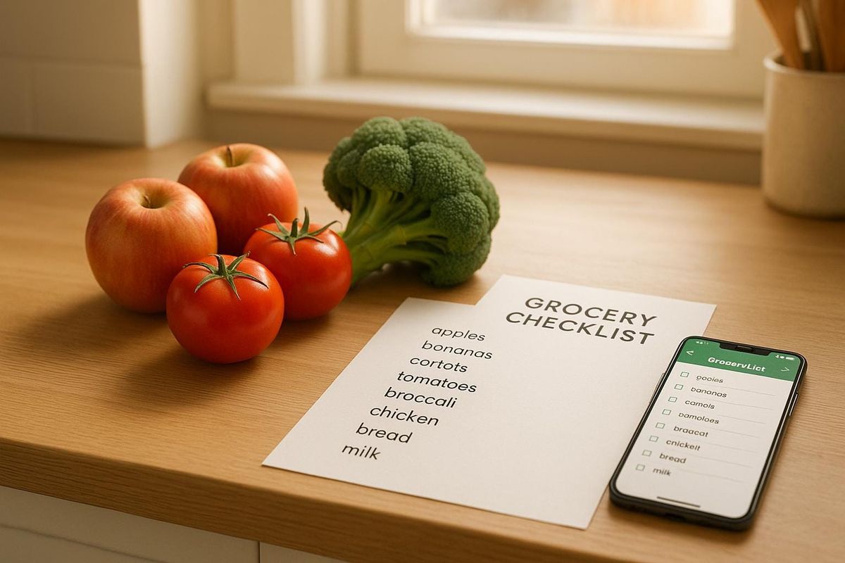Grocery Shopping Checklist: Never Forget Items Again