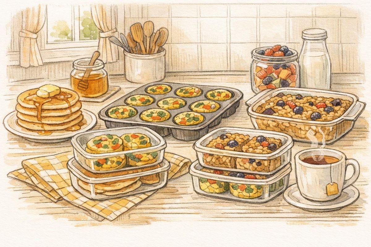 Batch Cooking Breakfasts for School Mornings