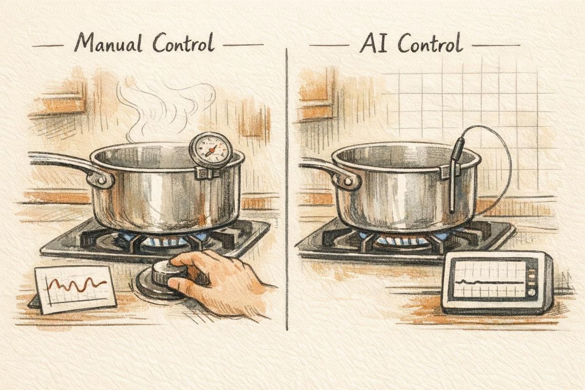 AI vs. Manual Cooking Temperature Control