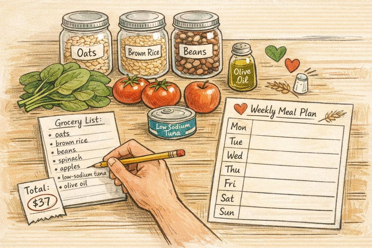 7-Day Budget-Friendly Heart-Healthy Meal Plan