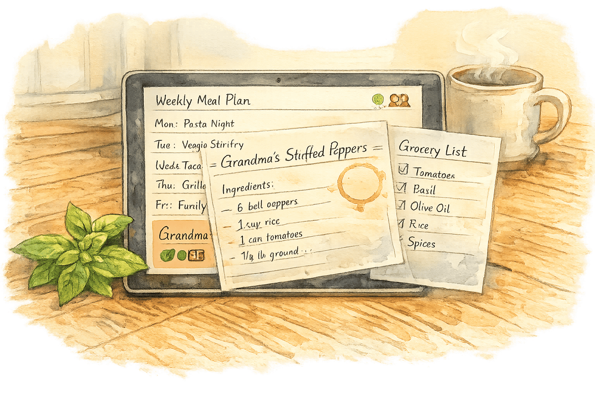 How Meal Planning Apps Preserve Family Recipes