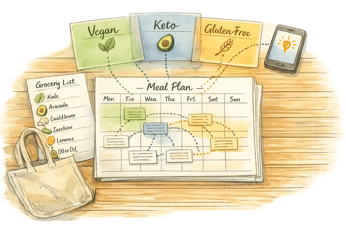 How to Plan Meals for Multiple Diets with AI